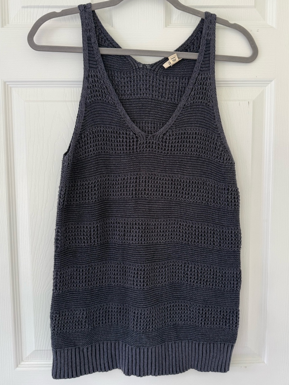 Ana Women’s Navy Knit V-Neck Tank Top